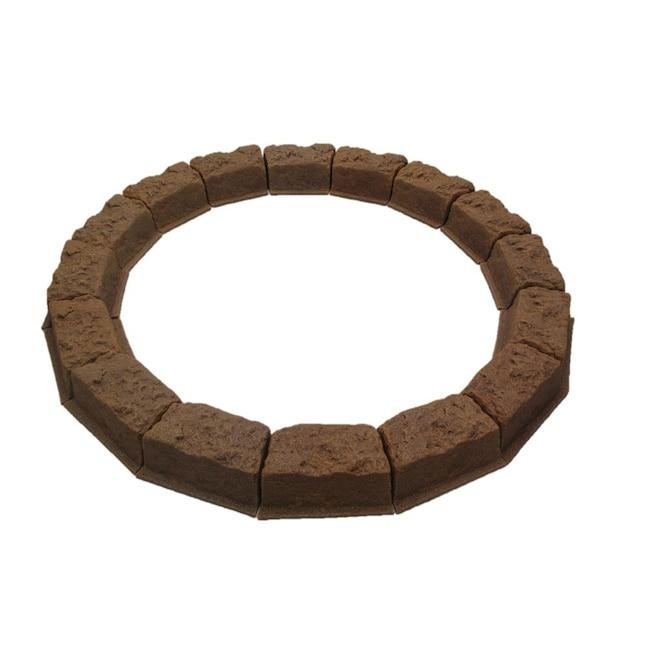 10-in L x 5-in W x 4-in H Autumn Bluff Polyethylene Curved Edging Stone