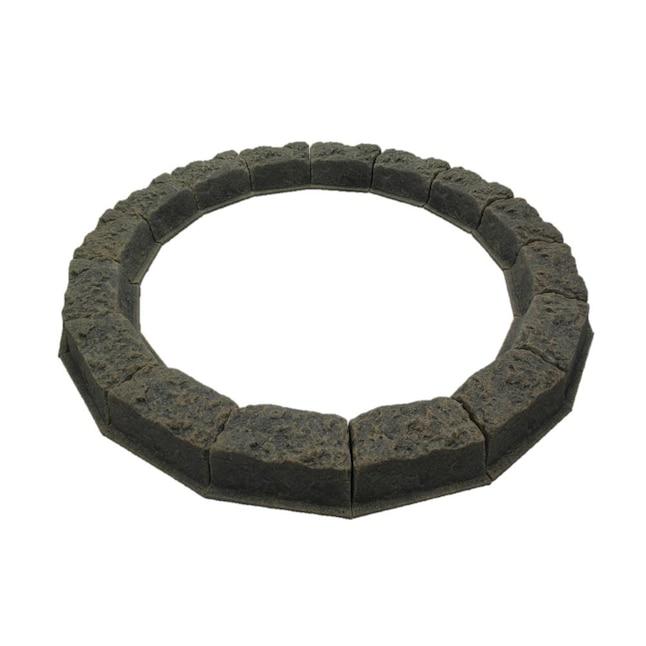 10-in L x 5-in W x 4-in H Cottage Gray Polyethylene Curved Edging Stone