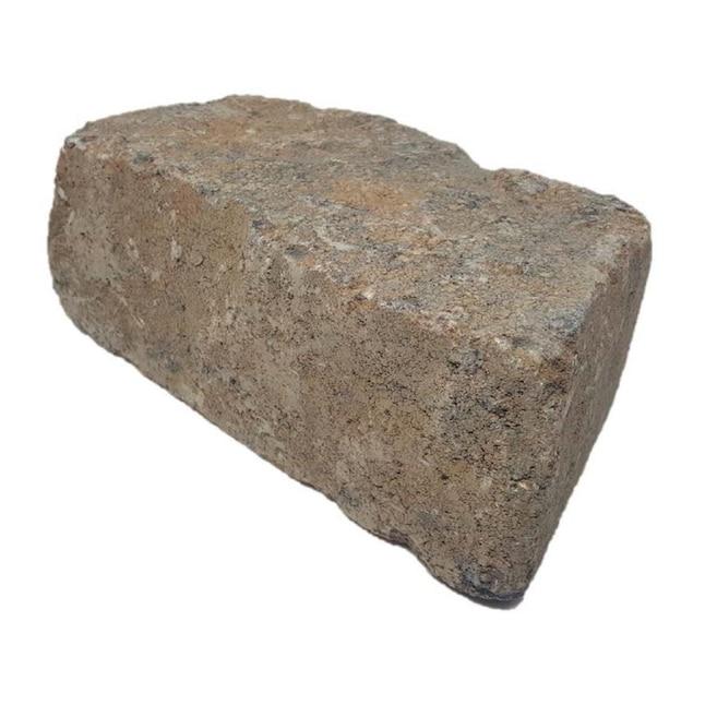 11-in x 4-in x 6-in Sahara Sand Concrete Retaining Wall Block