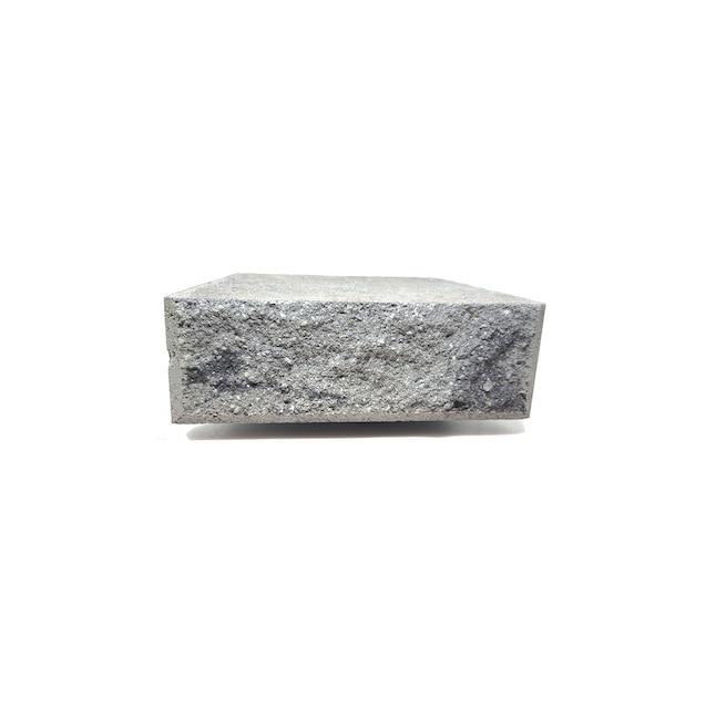 12-in x 4-in x 7-in Gray/Charcoal Concrete Retaining Wall Block