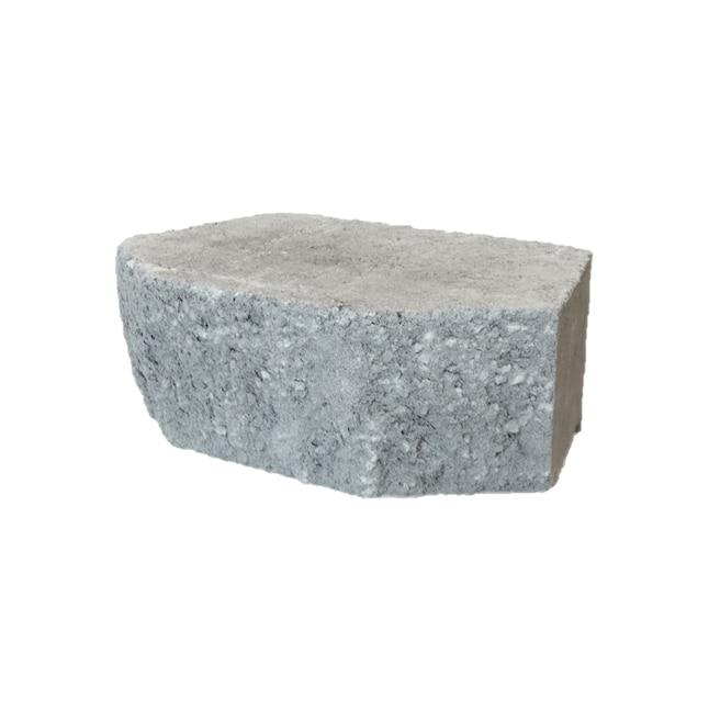 12-in x 4-in x 8-in Grey Concrete Retaining Wall Block