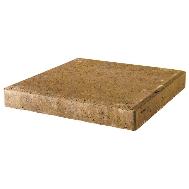 12x12 square 12-in L x 12-in W x 2-in H Chesapeake Blend/Smooth Concrete Patio Stone