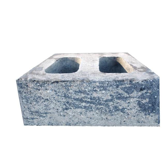 16-in x 6-in x 10-in Gray/Charcoal Concrete Retaining Wall Block