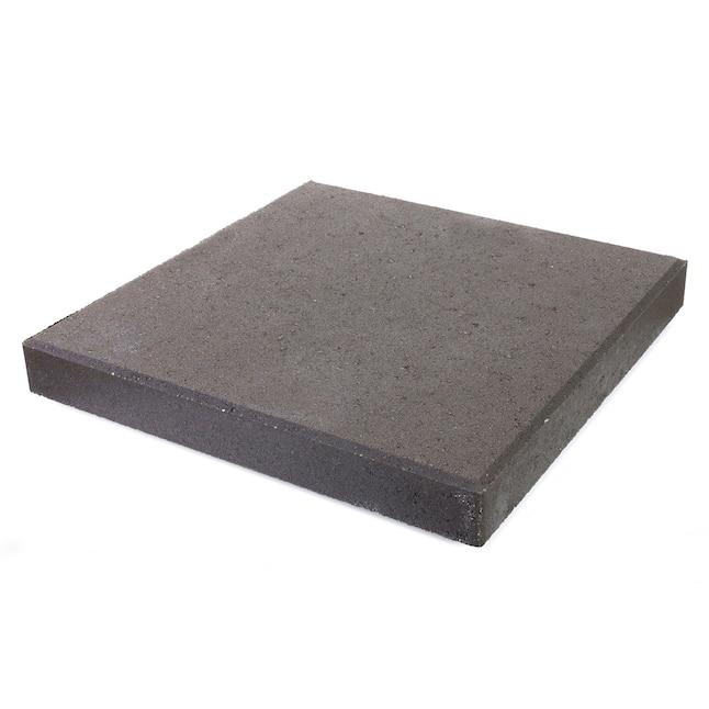 16x16 square 16-in L x 16-in W x 2-in H Slate/Smooth Concrete Patio Stone
