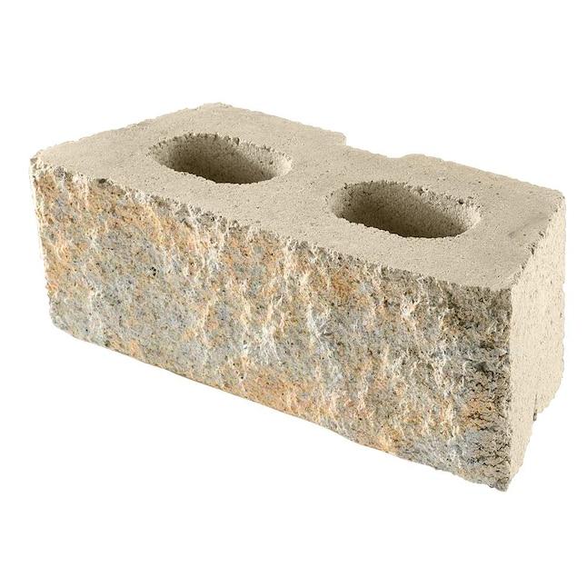 18-in x 6-in x 7-in Yukon/Hard Split Face Concrete Retaining Wall Block