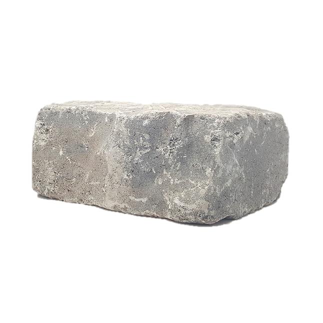 8-in x 3-in x 4-in Heritage Gray Concrete Retaining Wall Block