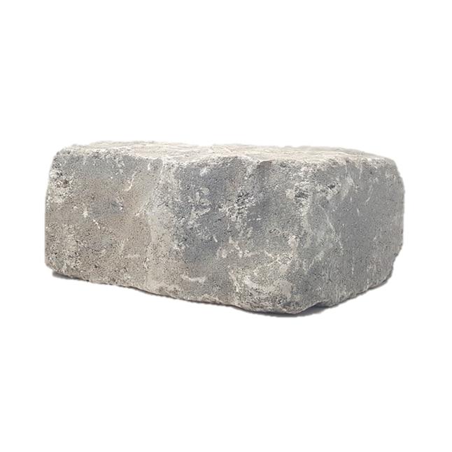 8-in x 3-in x 4-in Heritage Gray Concrete Retaining Wall Block