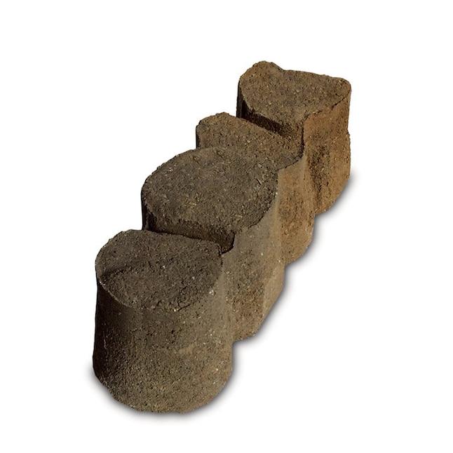 Alameda 12-in L x 4-in W x 4-in H Brown/Charcoal Concrete Straight Edging Stone