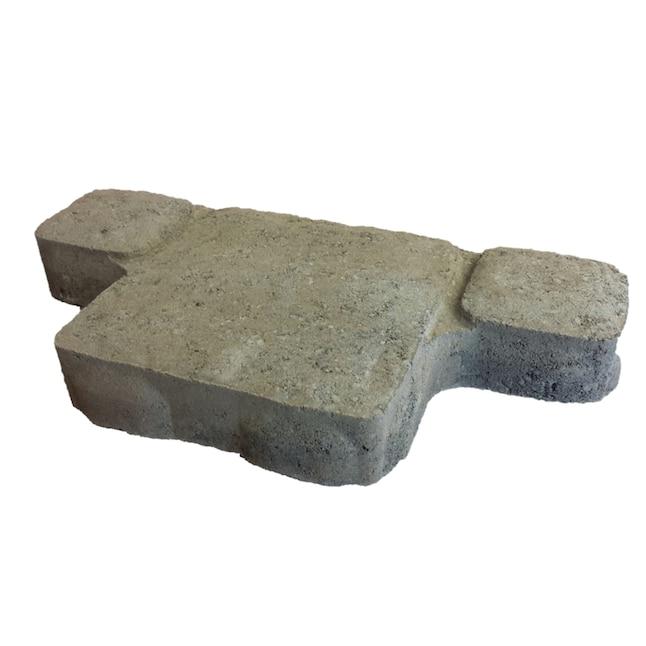 Camden Cobble 16-in L x 8-in W x 2-in H Grey/Charcoal Concrete Paver