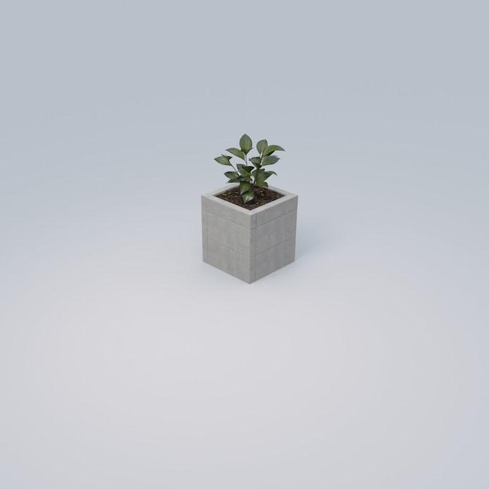 DESIGNFORMS 2.5 ft Square Planter
