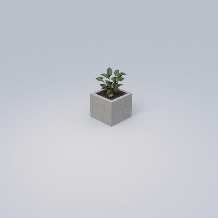 DESIGNFORMS 2 ft Square Planter