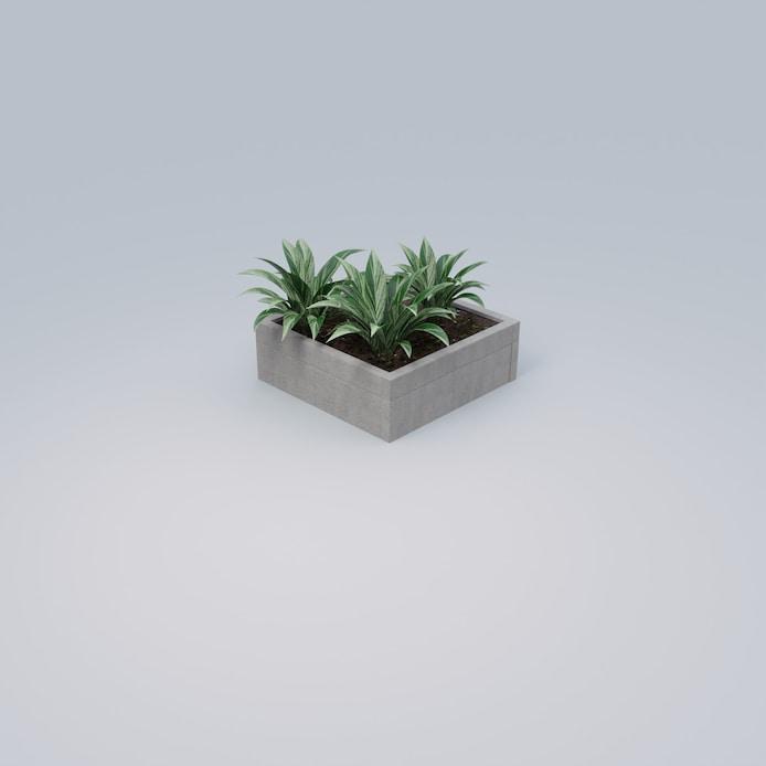 DESIGNFORMS Mega Square Planter