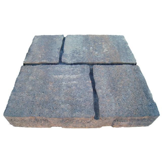 Four cobble 16-in L x 16-in W x 2-in H Allegheny Concrete Patio Stone