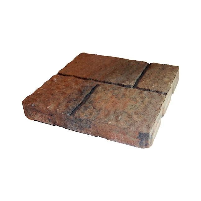 Four cobble 16-in L x 16-in W x 2-in H Ashland Concrete Patio Stone