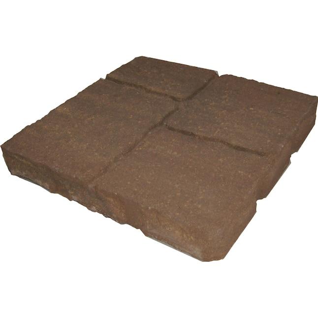 Four cobble 16-in L x 16-in W x 2-in H Tranquil Concrete Patio Stone