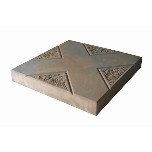 Insignia 16-in L x 16-in W x 2-in H Brown/Charcoal Blend Concrete Patio Stone