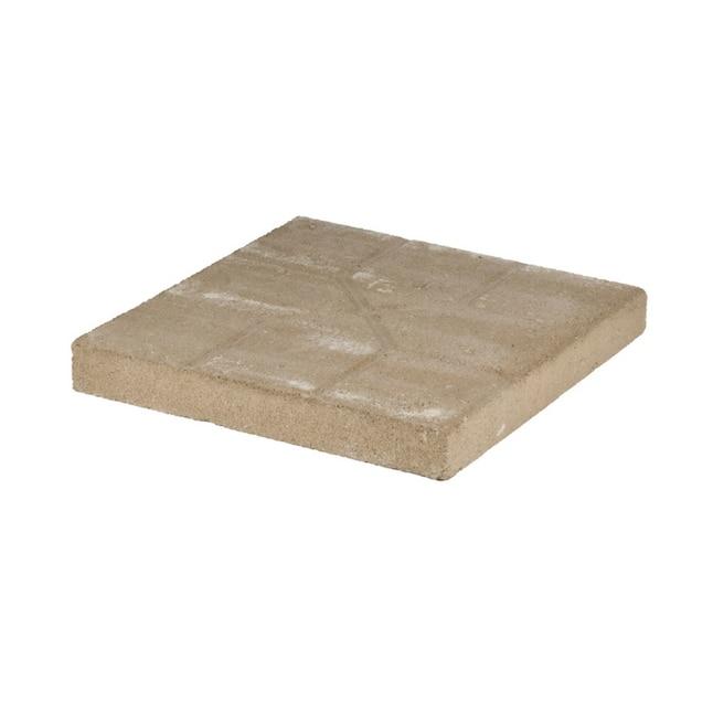 Pinnacle 16-in L x 16-in W x 2-in H Tan Concrete Patio Stone