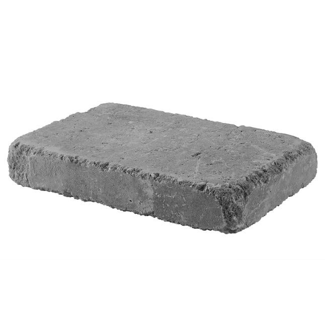 Rumblestone 7-in L x 10.5-in W x 1.75-in H Gray Slate/Tumbled Concrete Interlocking Paver