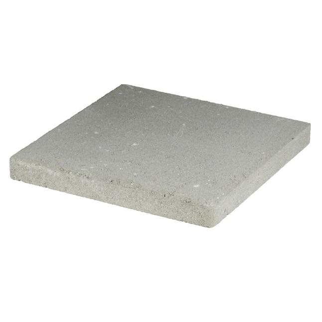 Square 16-in L x 16-in W x 2-in H Gray Concrete Patio Stone