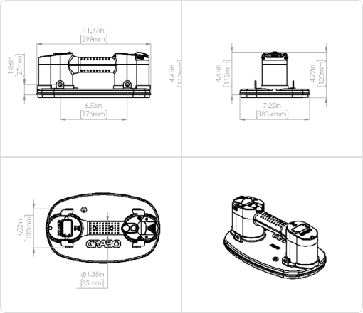 GRABO® Dimensions